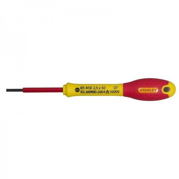 

Отвертка электрика Stanley "FatMax VDE 1000V" SL2.5х50мм (0-65-410)