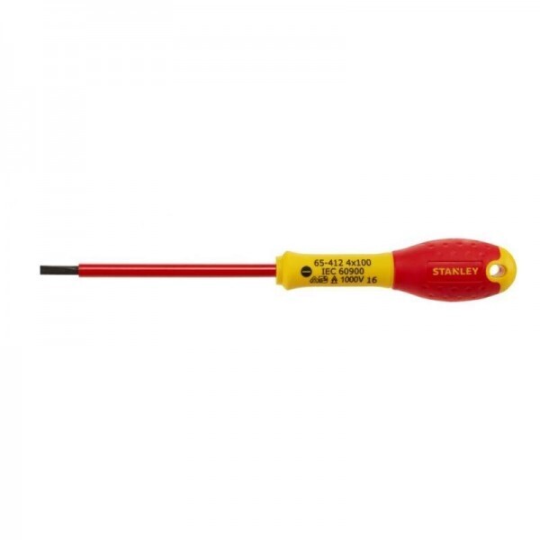 

Отвертка электрика Stanley "FatMax VDE 1000V" SL4х100мм (0-65-412)
