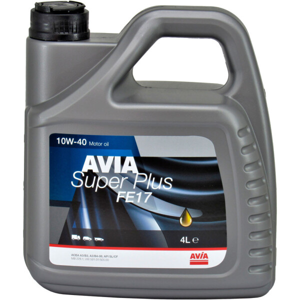 

Моторное масло бензин, дизель 10W-40 (AVIA) SUPER PLUS FE17 4л.
