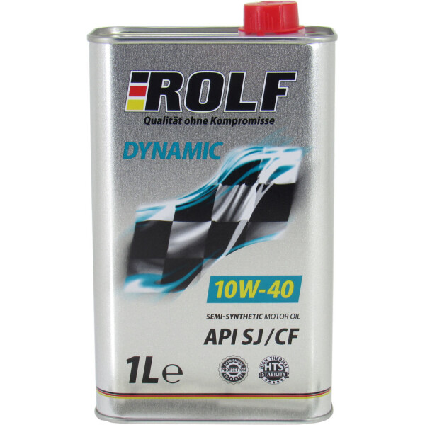 

Моторное масло бензин, дизель 10W-40 (Rolf) Dynamic 1л. 322235