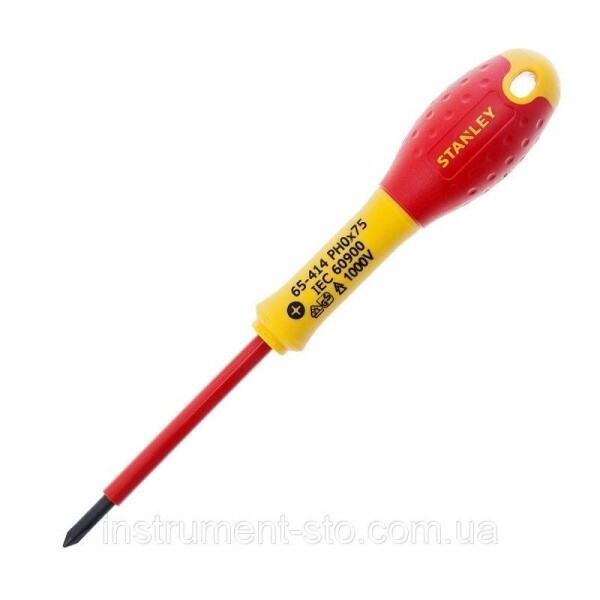 

Отвертка электрика Stanley "FatMax VDE 1000V" Ph0х75мм (0-65-414)