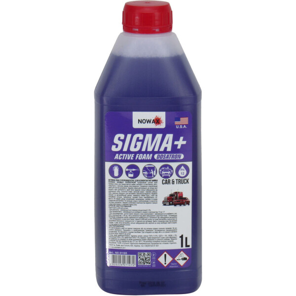 

Шампунь (Nowax) SIGMA + DOSATRON ACTIVE FOAM для бесконтактной мойки 1л. NX01185