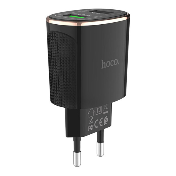 

УЗУ Hoco C60A QC3.0 (СЗУ 2xUSB 3.4A) Черный (20053100079)