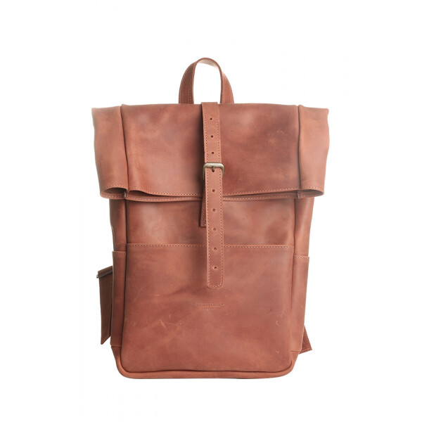 

Рюкзак из натуральной кожи Coolki VM коньячного цвета