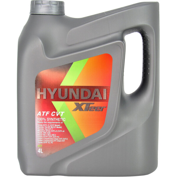 

Трансмиссионное масло ATF (HYUNDAI XTeer) ATF CVT 4л. 1041413