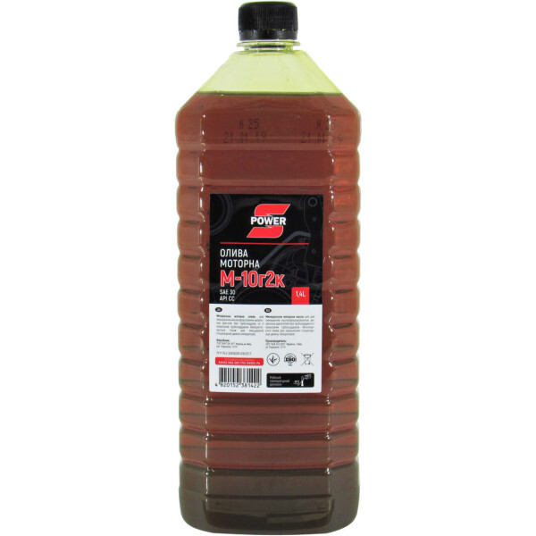 

Моторное масло дизель SAE 30 (S-Power) М-10г2К 1,5л. (ПЭТ) SP-M10G2K-1.5L-PET