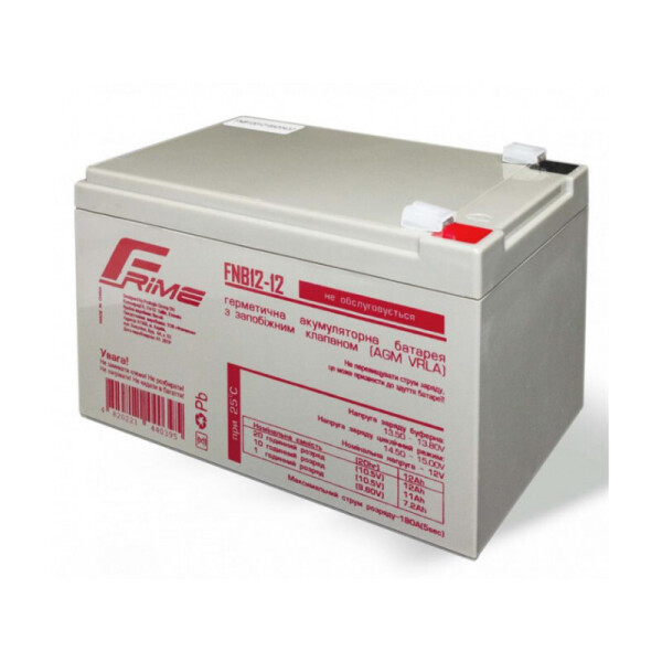 

Аккумуляторная батарея Frime 12V 12AH (FNB12-12) AGM