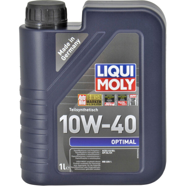 

Моторное масло бензин, дизель 10W-40 (Liqui Moly) Optimal 1л. 3929