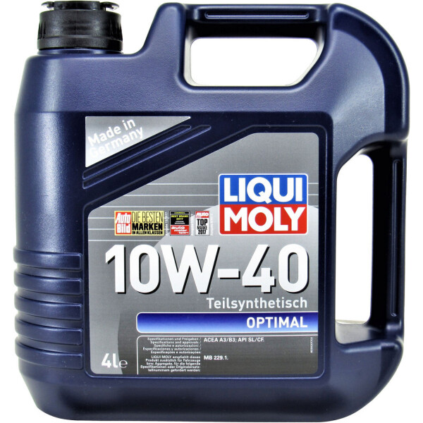 

Моторное масло бензин, дизель 10W-40 (Liqui Moly) Optimal 4л. 3930