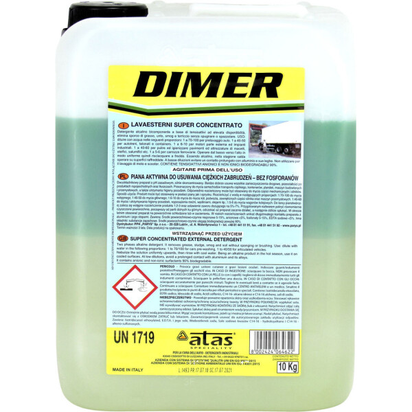 

Шампунь (Atas) DIMER для бесконтактной мойки 10кг. DIMER