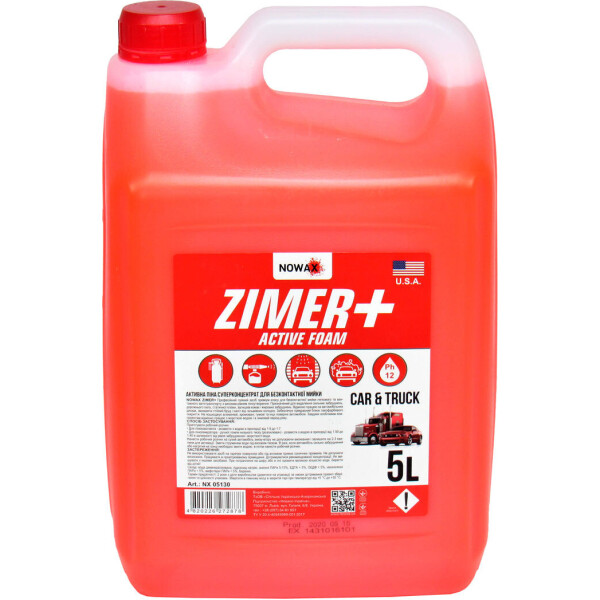 

Шампунь (Nowax) ZIMER+ для бесконтактной мойки 5кг. NX05130