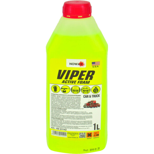 

Шампунь (Nowax) VIPER для бесконтактной мойки 1л. NX01142