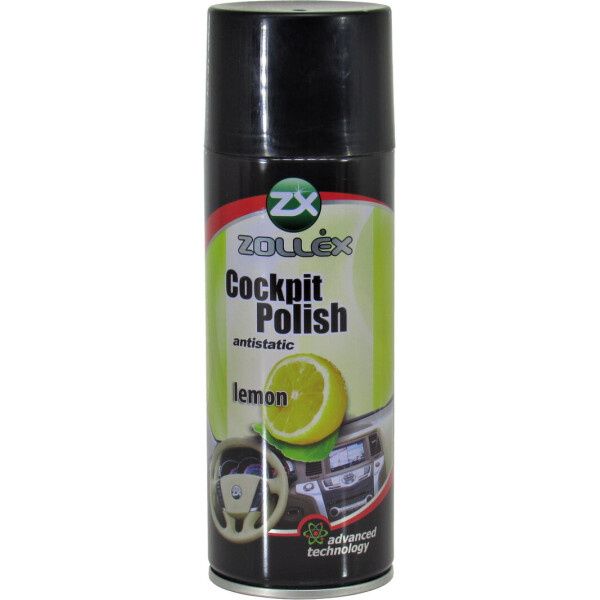 

Полироль пластика (Zollex) Cockpit Cleaner лимон 450мл. LE450