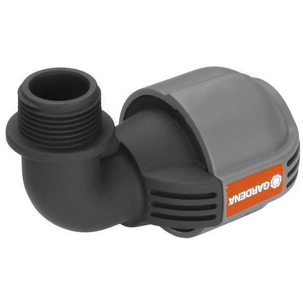 

Соединитель L-образный Gardena Quick & Easy с наружной резьбой 25 мм х 3/4 (02781-20)