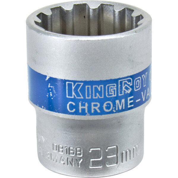 

Головка торцевая низкая двенадцатигранная Spline 1/2 23мм. (King ROY) 30164-23