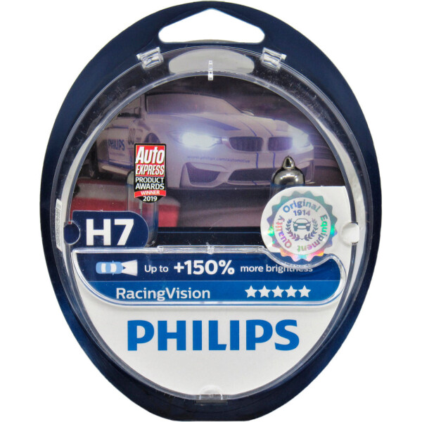 

Лампочка галогенная H7 PX26d 12V-55Вт (Philips) +150 (RacingVision) (кт. 2шт.) 12972RV/S2