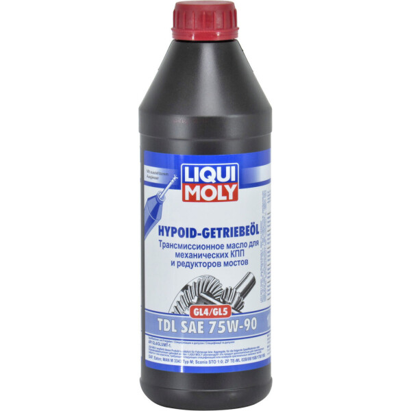 

Трансмиссионное масло 75W-90 (Liqui Moly) Hypoid-Getriebeoil TDL GL-4/GL-5 1л. 3945