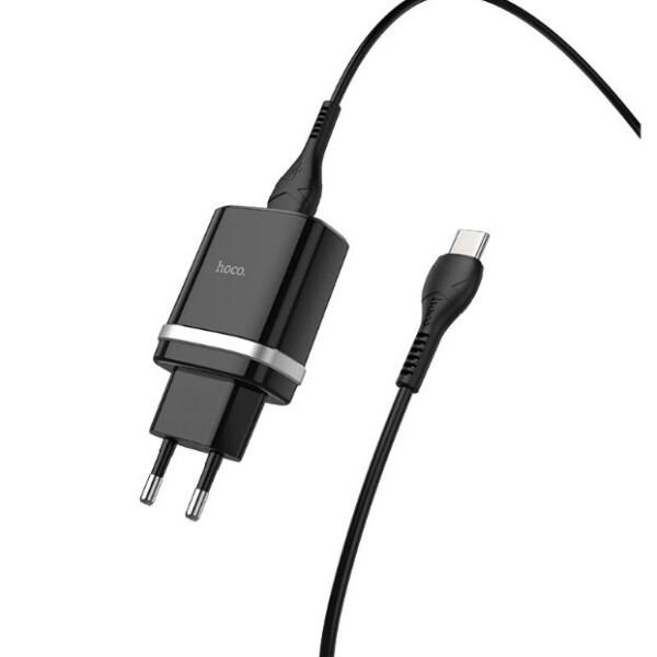 

Сетевое зарядное устройство Hoco C12Q Smart QC3.0 (1USB/3A) + Type-C Черный (20053100231)