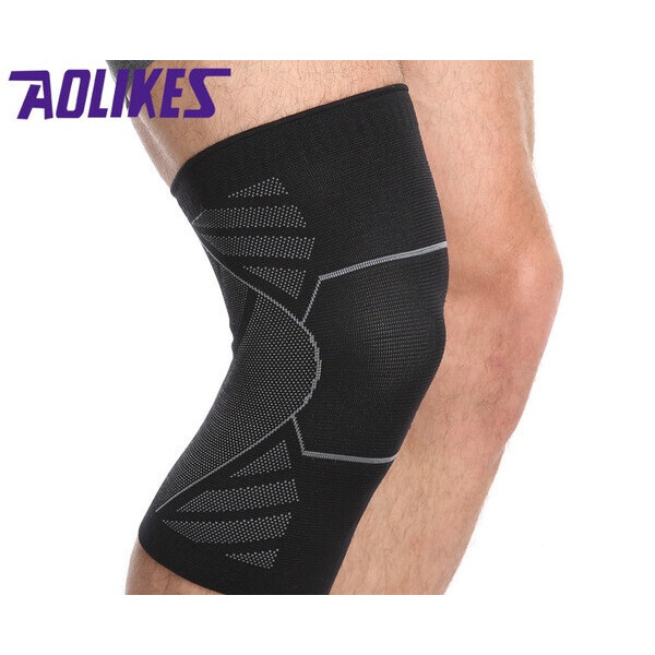 

Наколенник AOLIKES эластичный фиксатор сустава 1 шт черный L 01229