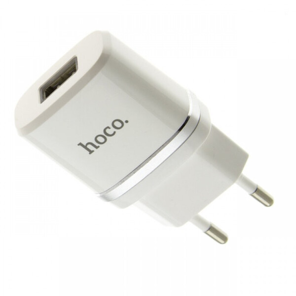

Зарядное сетевое устройство HOCO C11 1USB 1A Белый (20053100110)