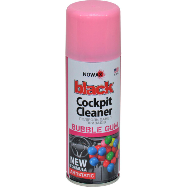 

Полироль пластика (Nowax) Cockpit Cleaner Bubble Gum 200мл. NX00209