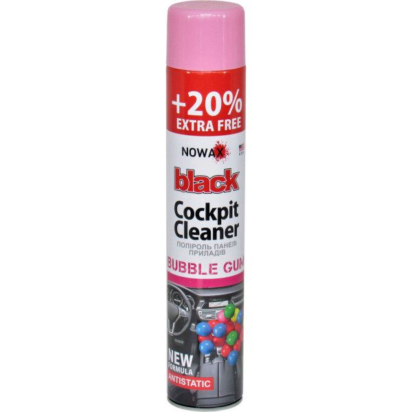 

Полироль пластика (Nowax) Cockpit Cleaner Bubble Gum 750мл. NX00709