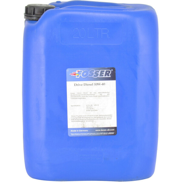 

Моторное масло дизель 10W-40 (Fosser) Drive Diesel 20л.