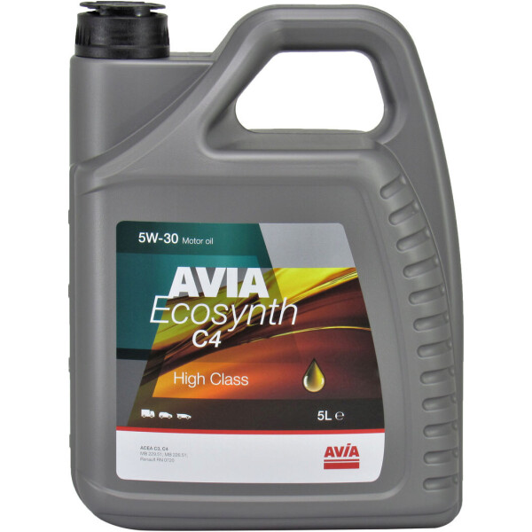 

Моторное масло бензин, дизель 5W-30 (AVIA) ECOSYNTH C4 5л.