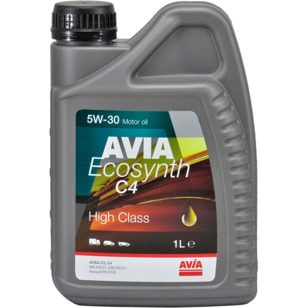 

Моторное масло бензин, дизель 5W-30 (AVIA) ECOSYNTH C4 1л.
