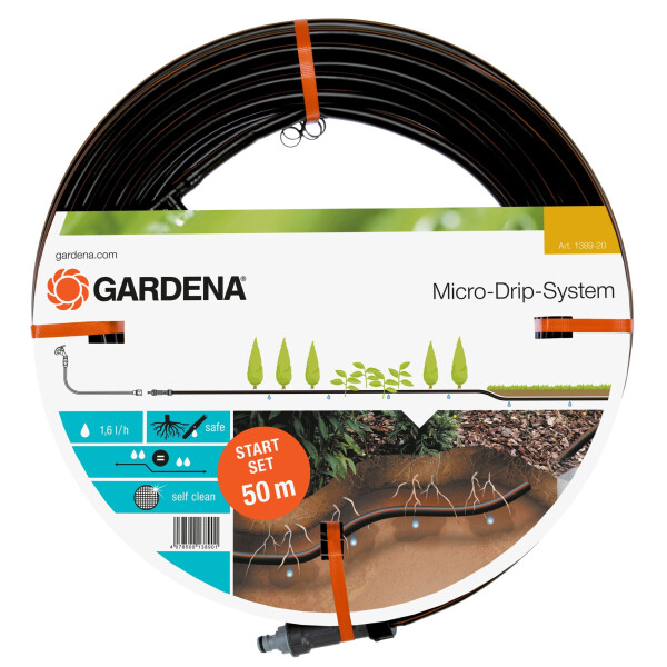 

Комплект микрокапельного полива Gardena Micro-Drip-System для подземной прокладки 13,7 мм 50 м (01389-20)