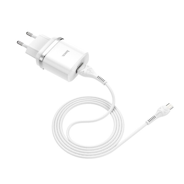 

Зарядное устройство Hoco C12Q Smart QC3.0 set(Micro)(EU) Белый (20053100177)