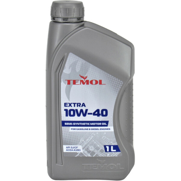 

Моторное масло бензин, дизель 10W-40 (Temol) Extra 1л. T-E10W40-1L