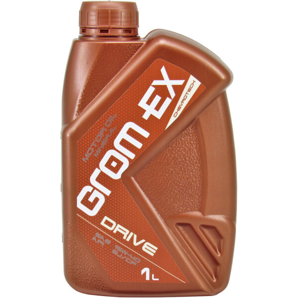 

Моторное масло бензин, дизель 15W-40 (Grom-EX) Drive 1л.