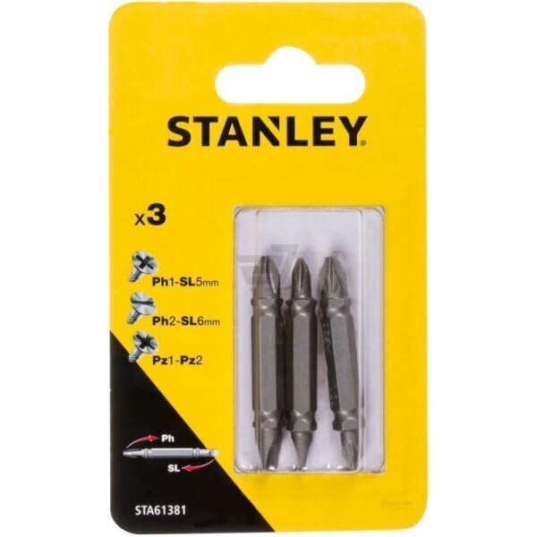 

Биты двусторонние Stanley 48 мм (STA61381)