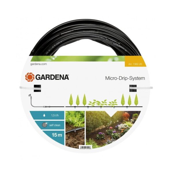 

Шланг-дождеватель Gardena Micro-Drip-System 4,6 мм, 15 м (01362-20)