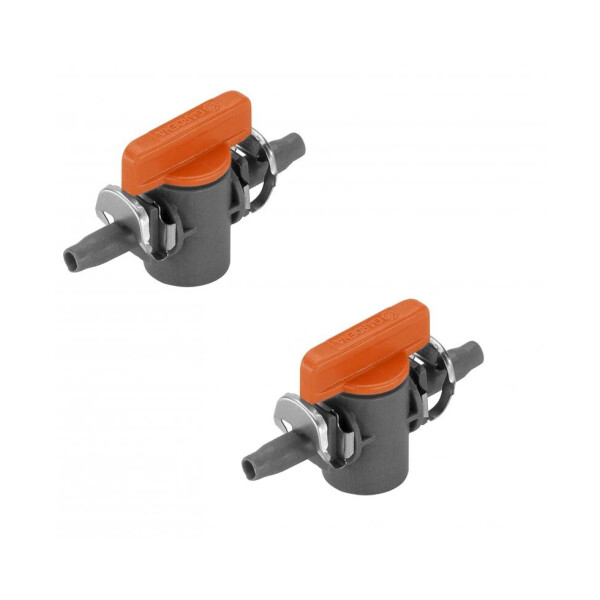 

Кран запорный Gardena Micro-Drip-System Quick & Easy 4,6 мм, 2 шт (08357-29)