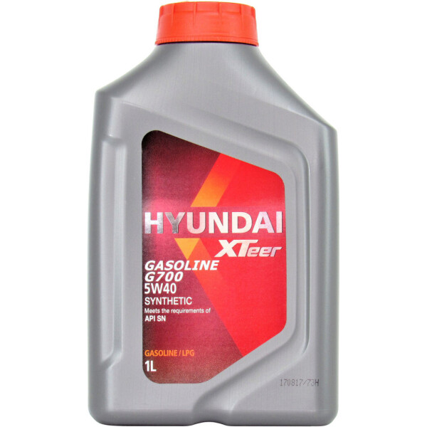 

Моторное масло бензин 5W-40 (HYUNDAI XTeer) Gasoline G700 1л. 1011136