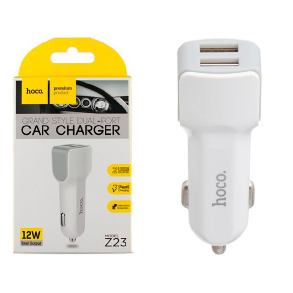 

АЗУ HOCO Z23 2USB 2.4A Белый (20053100067)