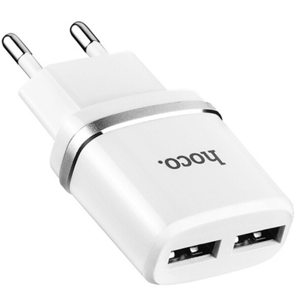 

СЗУ HOCO C12 Dual USB Charger 2.4A Белый (20053100068)