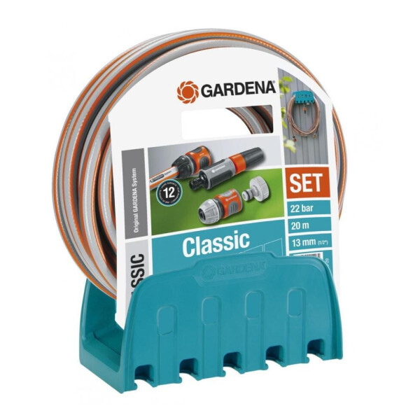 

Шланг с кронштейном и комплектом для полива Gardena Classic 13 мм (1/2"), 20 м Set (18005-29)