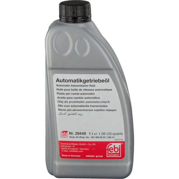 

Трансмиссионное масло ATF (Febi) MB236.14 1л. (красное) 29449