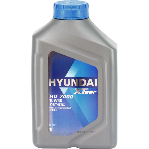 

Моторное масло дизель 10W-40 (HYUNDAI XTeer) HD 7000 1л. 1011237