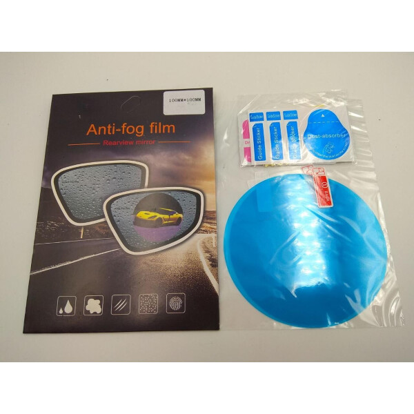 

Защитная пленка антидождь Anti fog film для защиты боковых зеркал автомобиля 100x100 мм 00716