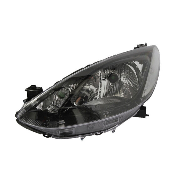 

Фара передняя Mazda 2 2007-2014 левая H4, man/автом. рег, черная рамка 216-1156L-LDEM2