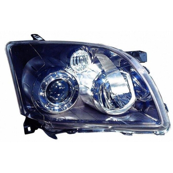 

Фара передняя Toyota Avensis 2006-2008 H7/H1,правая эл.рег. черная рамка