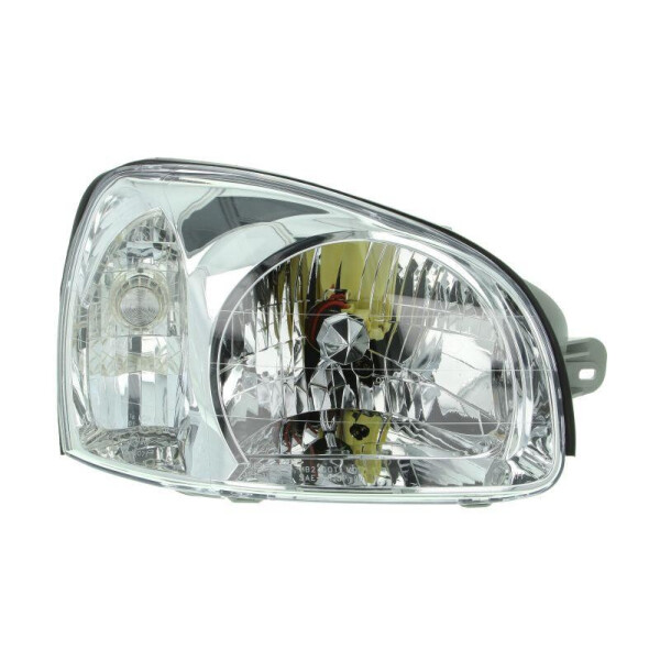 

Фара передняя Hyundai Santa Fe I 2000-2005 правая H4, серая рамка, мех./эл. рег. 221-1139R-LDEMD