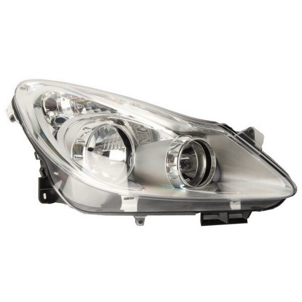 

Фара передняя Opel Corsa D 2007-2014 правая H7/H1 хром.рамка эл.рег. 442-1152R-LDEM1