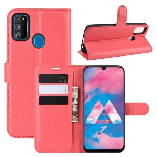 

Книжка с карманами для карт для Samsung Galaxy M31 цвет Красный (065416)