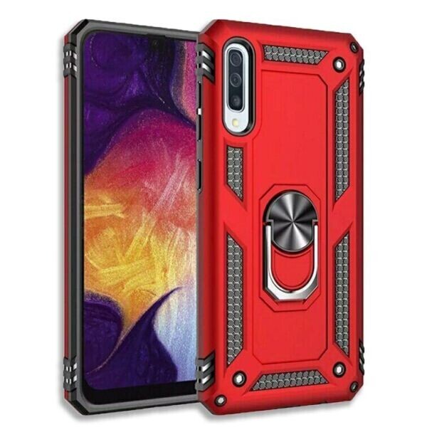

с кольцом Defender для Samsung Galaxy A30s / A50 / A50s цвет Красный (063167)