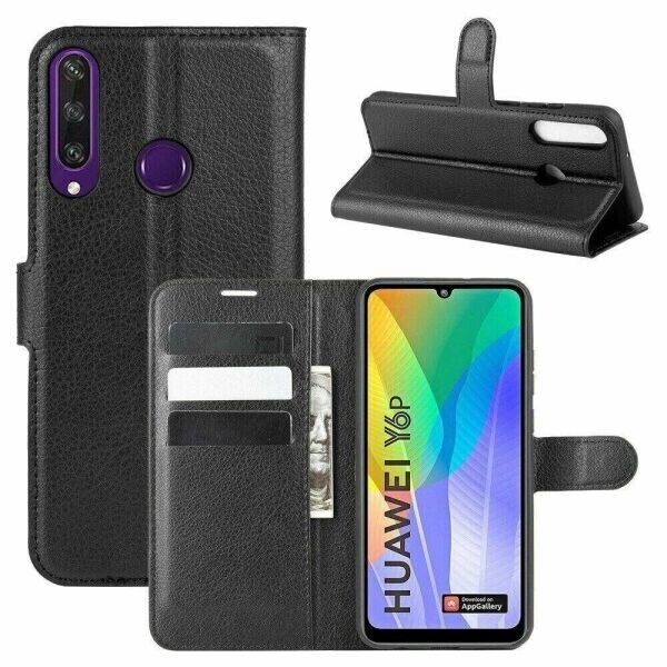 

Книжка с карманами для карт для Huawei Y6P цвет Черный (015716_1)